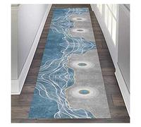 GSACLKES Carpets,Runner Rug Hall Carpet, Non Slip Area Rugs Thin Low Pile Floor Protector Edgiwashable for Indoor Hallways, Entrywayss Child Room Pads/A/100X100Cm/a/60 * 500Cm
