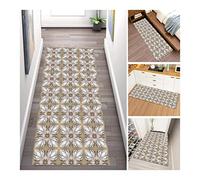 GSACLKES Carpets,Runner Rugs for Hallway Carpet, 0.6Cm Pile Edgicuttable Washable Style Floral Pattern Soft to The Touch for Balcony Doorways Child Room Pads/A/0.9 X 1M/a/1.4 * 1M