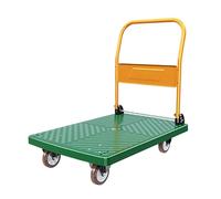 GSACLKES Carts,Foldiplatform Cart with 4 Wheels & Handle Spacesavitrolley Antislip Ideal for Supermarkets Homes Schools & Grocery Stores (Medium)/L