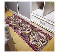 GSACLKES Hall Carpet,Washable Area Rugs,Bordered Floor Protector Dirt Trapper for Home Kitchen Livirooms/A/60X800Cm/a/120 * 200Cm