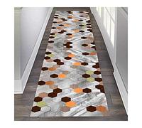 GSACLKES Hallway Carpet, Geometric Pattern Area Rugs,Edgicuttable Soft Easy Clean for Bedroom Floor Kitchen/A/60X300Cm/a/120 * 500Cm