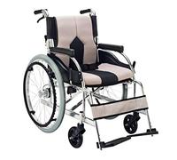 GSACLKES Lightweight Wheelchairs,for Adults Self Propelled, Foldilightweight Wheelchair Transport Ergonomic Handrail Handbrakes Foot Rests - Weighs Only 11Kg/White