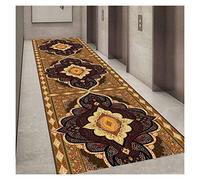 GSACLKES Runner Rug Hall Carpet, Yellow Area Rugs,Bordered Thin Low Pile Cuttable for Liviroom Bedroom Sofas Child Room Pads/A/1.4 X3 M/a/0.6 * 4M