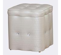 GSACLKES Storage Benches,Leather Storage Footstool Ottoman Footstool Box Shoe Bench Entryway Stool Storage Footstool for Liviroom Bedroom Patio/White/40 * 40 * 40Cm