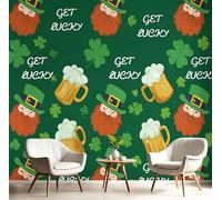 GSAEIMCT 3D Mural Photo Wallpaper Yellow-Green Goblin Beer Backdrop Wall Cartoon Landscape Interior Decor Panel Bathroom Restaurant Hall Living Children Room Hallway Art Murals,200X140Cm