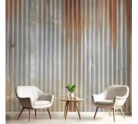 GSAEIMCT 3D Mural Wallpaper Silver Gray Old Texture Silk Cloth Photo Wall Art Retro Industrial Style for Corridor Nursery Bedroom and Living Children's Room Wall Decoration Poster,150X105Cm