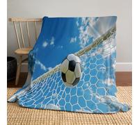 GSAEIMCT Blue Blue Sky Football Network Blanket Throw,Visual Landscape Pattern Soft Cozy Flannel Blanket,Warm Lightweight Plush Couch Sofa Bed Cover Decorative For Man Woman,30"X40"(75X100Cm)