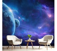 GSAEIMCT Blue Earth From Space Murals Photo,3D Dreamy Landscape Wall Murals,Wallpaper For Bedroom Living Room Home Poster Decor 150X105Cm Background Wall Decorative