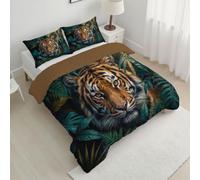 GSAEIMCT Comforter Insert Super King Size Realistic Jungle Animals