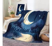 GSAEIMCT Crescent Road Blanket for Women Men,Lightweight Soft Fleece Flannel Throw Blanket Dreamy Landscape Cozy Fleece Plush for Adult Teens,Sofa Bed Office,50"x60"(130x150cm)