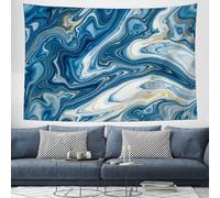GSAEIMCT Fluid Marble Tapestry Wall Hanging, Affordable Luxury Instagram Style Room Wall Art Tapestries Aesthetic For Bedroom College Drom Home Office, 150L X 130W Cm