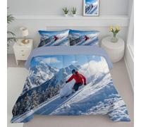 GSAEIMCT Landscape Sports Down Comforter Set Twin Size,