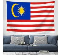 GSAEIMCT Malaysian Flag Tapestry, Lightweight Wall Decor For Home Renovations And Wall Coverage, 230 X 150 Cm