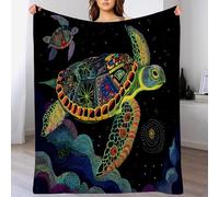 GSAEIMCT Sky Turtle Plush For Kids & Adults - 3D Fantasy Creatures Print,Soft Fuzzy Fleece Throw Blanket For Sofa,Bed,Couch Living Room Bed Camping Travel 60"X80"(150X200Cm),Color