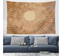 GSAEIMCT Sun Lines Tapestry Wall Hanging, Retro Wabi-Sabi Style Large Size Tapestries Décor Living Room Bedroom Tapestry Home Dorm Decor, 150L X 130W Cm