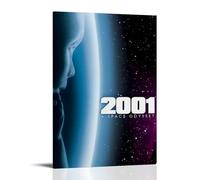 GSARUWEHRH 2001 A Space Odyssey Poster Wall Art Canvas Cover Vintage Aesthetic Poster Decorative Painting for Living Room Bed Room 20x30inch(50x75cm) Frame-style