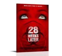 GSARUWEHRH 28 Days Later Poster Wall Art Canvas Cover Vintage Aesthetic Poster Decorative Painting for Living Room Bed Room 12x18inch(30x45cm) Frame-style