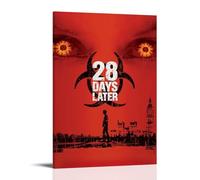 GSARUWEHRH 28 Days Later Poster Wall Art Canvas Cover Vintage Aesthetic Poster Decorative Painting for Living Room Bed Room 20x30inch(50x75cm) Frame-style