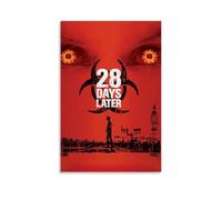 GSARUWEHRH 28 Days Later Poster Wall Art Canvas Cover Vintage Aesthetic Poster Decorative Painting for Living Room Bed Room 08x12inch(20x30cm) Unframe-style
