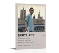GSARUWEHRH 28 Days Later Poster Wall Art Canvas Cover Vintage Aesthetic Poster Decorative Painting for Living Room Bed Room 20x30inch(50x75cm) Frame-style