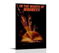 GSARUWEHRH In The Mouth of Madness Poster Wall Art Canvas Cover Vintage Aesthetic Poster Decorative Painting for Living Room Bed Room 16x24inch(40x60cm) Frame-style
