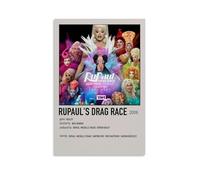 GSARUWEHRH RuPaul's Drag Race Poster Wall Art Canvas Cover Vintage Aesthetic Poster Decorative Painting for Living Room Bed Room 16x24inch(40x60cm) Unframe-style
