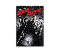 GSARUWEHRH Sin City Poster Wall Art Canvas Cover Vintage Aesthetic Poster Decorative Painting for Living Room Bed Room 16x24inch(40x60cm) Unframe-style