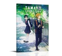 GSARUWEHRH Tamako Love Story Poster Wall Art Canvas Cover Vintage Aesthetic Poster Decorative Painting for Living Room Bed Room 08x12inch(20x30cm) Frame-style