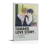 GSARUWEHRH Tamako Love Story Poster Wall Art Canvas Cover Vintage Aesthetic Poster Decorative Painting for Living Room Bed Room 20x30inch(50x75cm) Frame-style