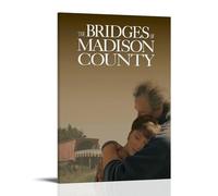 GSARUWEHRH The Bridges of Madison County Poster Wall Art Canvas Cover Vintage Aesthetic Poster Decorative Painting for Living Room Bed Room 08x12inch(20x30cm) Frame-style