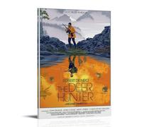 GSARUWEHRH The Deer Hunter Poster Wall Art Canvas Cover Vintage Aesthetic Poster Decorative Painting for Living Room Bed Room 24x36inch(60x90cm) Frame-style