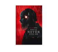GSARUWEHRH You'll Never Find Me Poster Wall Art Canvas Cover Vintage Aesthetic Poster Decorative Painting for Living Room Bed Room 12x18inch(30x45cm) Unframe-style