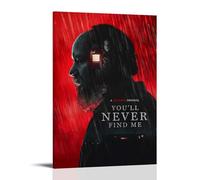 GSARUWEHRH You'll Never Find Me Poster Wall Art Canvas Cover Vintage Aesthetic Poster Decorative Painting for Living Room Bed Room 12x18inch(30x45cm) Frame-style