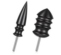Gsbnjuy 2PCS Leather Burnisher Bit Leather Working Tool 2 Style Burnish Tip