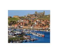 GSBRSNTS 5D DIY Diamond Painting kit，Whitby Abbey Ruins，Round Resin Diamond Cross Stitch, Home Decoration Gift(40 x 50 cm/15.74 x 19.68 inches)-B86