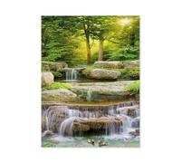 GSBRSNTS 5D DIY Diamond Painting，Scenic Waterfall，Art Living Room Wall Decoration Gift（50 x 60 cm/19.68 x 23.62 inches）-B34