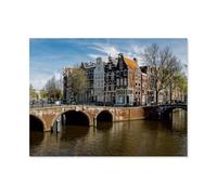 GSBRSNTS Amsterdam - townhouses on Keizersgracht，DIY Paint by Numbers for Adults Beginner, Easy Paint by Numbers for Beginner,Acrylic Watercolor Paint by Number for Kids Gift Decor(50x60cm)-AO91