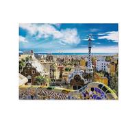 GSBRSNTS DIY Paint by Numbers for Adults Canvas，Park Güell, Barcelona, Spain，DIY Oil Painting, Pictures Drawing Paintwork with Paintbrushes Decoration Gift(40x50cm-D27