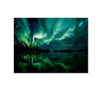 GSBRSNTS DIY Paint by Numbers for Adults，Start of The Aurora Season，Canvas Oil Acrylic Painting Kit(50x60cm)-AR65