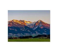 GSBRSNTS Easy Paint by Numbers for Adults Beginners，Alpine Glow，Paint by Number Kit On Canvas for Adults New Painters's Gift DIY Gifts(20x30cm-AS61