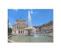 GSBRSNTS Opera Square with The Old Opera and Lucae Fountain,Beginner-Friendly Paint-by-Number Kit,Easy Introduction to Art(20x30cm-AA47