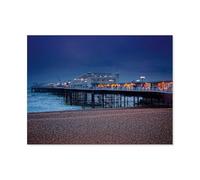 GSBRSNTS Paint by Numbers，Brighton Pier，for Adults and Kids DIY Oil Painting Gift Kits Pre-Printed Canvas Art Home Decoration(40x50cm-AS43