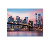 GSBRSNTS Paint by Numbers，Brooklyn Bridge，DIY Paint by Numbers Kits for Adults Kids,Canvas Oil Painting with Brushes and Acrylic Pigment Paint by Numbers Arts Craft for Home Wall Decor(30x40cm-B64