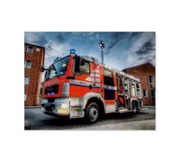 GSBRSNTS Paint by Numbers，Emergency Firefighting Vehicle，Landscape Kit for Adults Beginner DIY Oil Painting(30x40cm-F82