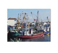 GSBRSNTS Paint by Numbers for Adults and Beginner，Büsum Harbour/North Sea，Painting by Number Kits On Canvas,DIY Color Oil Painting Acrylic Paints,Home Wall Decor(30x40cm-AC56