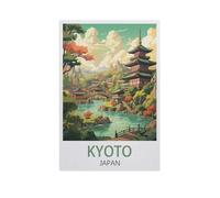 GSBRSNTS Paint by Numbers for Adults,Kyoto Japan,Craft Art Painting DIY Kit Rolled Canvas Without Frame(30x40cm)-AN42