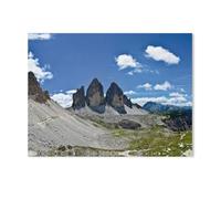 GSBRSNTS Paint by Numbers for Adults,Three Peaks from The North,Paint by Numbers for Adults Beginners,Acrylic Simple Paint by Number Canvas for Gift Decoration(30x40cm-AD13