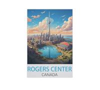 GSBRSNTS Paint by Numbers,Rogers Center Canada,Exquisite Oil Painting by Numbers Kits for Beginners(50x60cm)-AK23