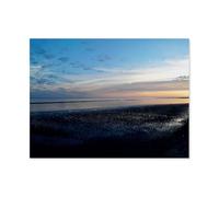 GSBRSNTS Sunset in The Wadden Sea，DIY Paint by Numbers for Adults Beginner, Easy Paint by Numbers for Beginner,Acrylic Watercolor Paint by Number for Kids Gift Decor（30x40cm）-AR1