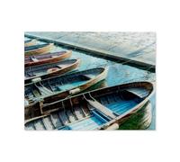 GSBRSNTS The Nostalgic World of Boats，Beginner-Friendly Paint-by-Number Kit,Easy Introduction to Art(50x60cm)-AQ39